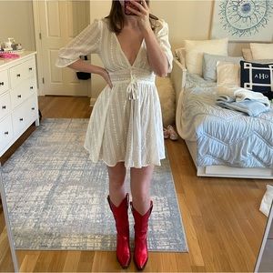 White lace for love and lemons dress